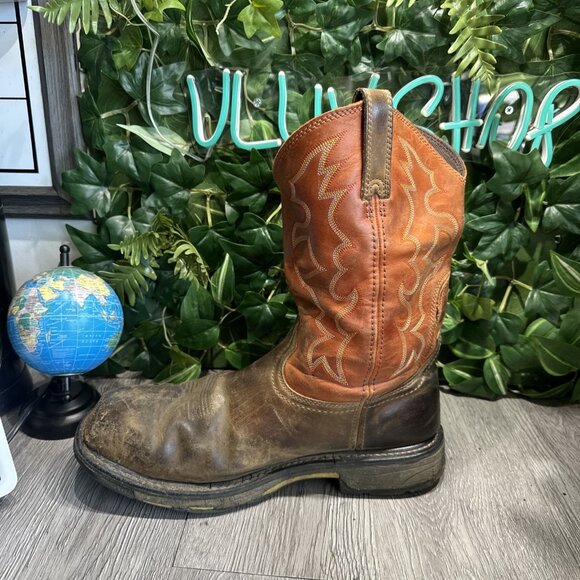 Ariat WorkHog Boots Men\'s 11.5 EE Steel Toe Western Leather Square Toe Workwear main image 4